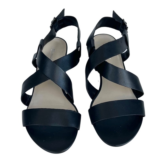 Sandler Shoes - ⭐️SOLD⭐️ Sandler Black Leather Strappy Sandals with Block Heel Size 8